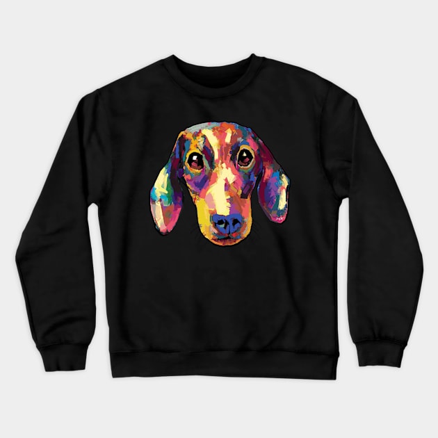 Dachshund dog tshirt Crewneck Sweatshirt by mailsoncello